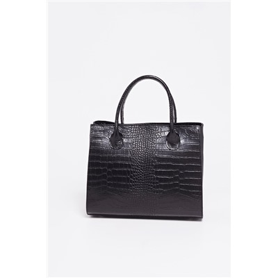 Bolso de piel Fame Negro