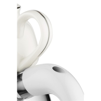 Matera Çaydanlık Takımı - 400 ml - 1000 ml - Beyaz/Platin