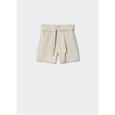 Short vaquero paperbag  -  Mujer | MANGO OUTLET Melilla