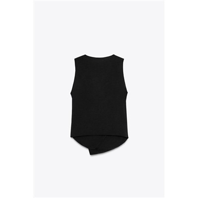 TOP CHALECO FLUIDO CRUZADO
