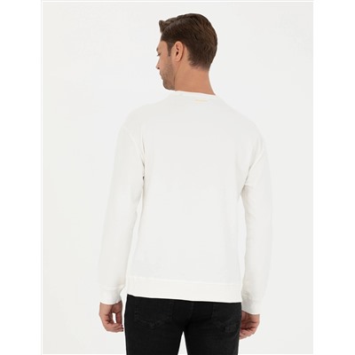 Ekru Regular Fit Sweatshirt