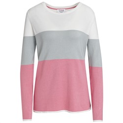 Damen Strickpullover mit Blockstreifen