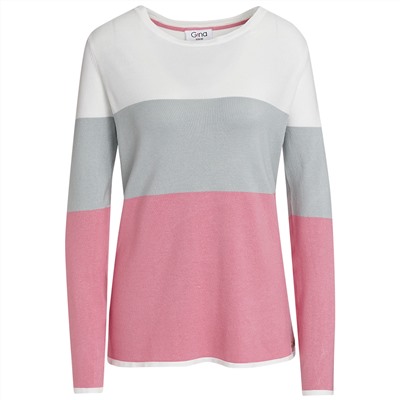 Damen Strickpullover mit Blockstreifen