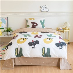 Комплект постельного белья на резинке Сатин Люкс KIDS 100% хлопок CDKR095