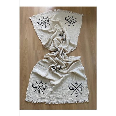 Mrmemo, Denizli Peştemal, Göbeklitepe Peştemal, El Baskı, Organik Pamuk, %100 Doğal Dokuma