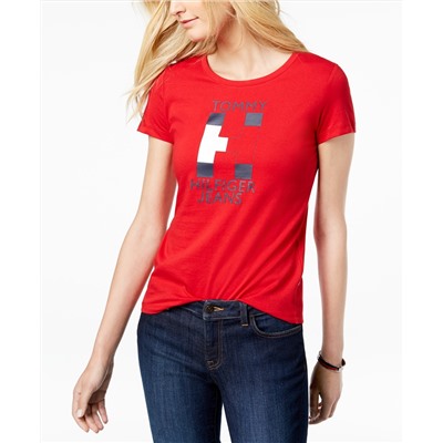Tommy Hilfiger Cotton Flag Logo T-Shirt, Created for Macy's