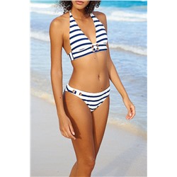 Braguita de biquini Lima Blanco y azul marino