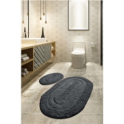 Chilai Home Macoroni Füme 2 Li Set Cotton Banyo Halısı 8694578912148