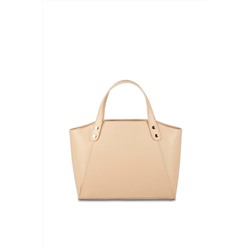 Bolso de piel Parl Nude y beige