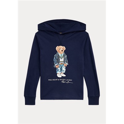 Boys 8-20 Polo Bear Jersey Hooded Tee