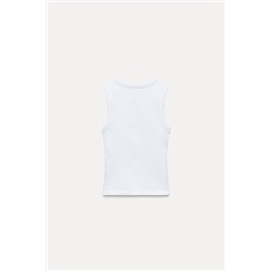 SLEEVELESS RIBBED TOP