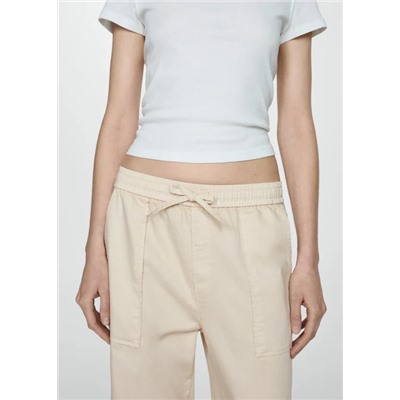 Pantalón algodón cintura elástica