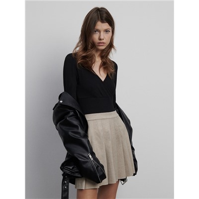 Jersey mini skirt
