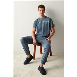 Penti Basic Jogger İndigo Pijama Takımı PH4TUAJ623SK-IML