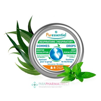 Puressentiel Respiratoire Gommes Menthe Eucalyptus 45 g