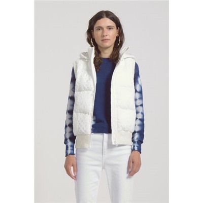 Chaleco padded de encaje