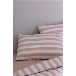 Avignon King Size %100 Pamuk Ranforce Baskılı Nevresim Takımı - Pudra