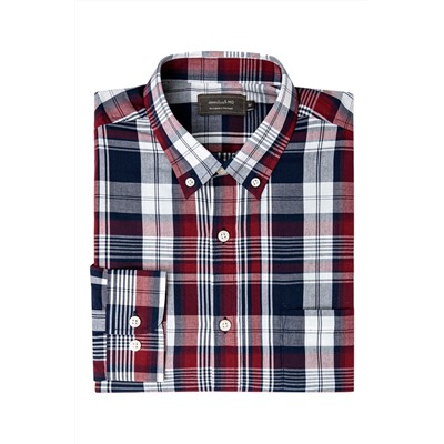 Camisa Rojo y azul marino