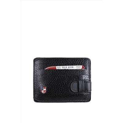 U.S. Polo Assn. Siyah Soft Deri Unisex Kartlık Plcuz7601 160020220023