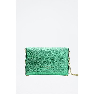 Bandolera de piel Briana Verde