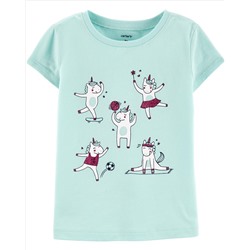 4th Of July Kitty Jersey Tee