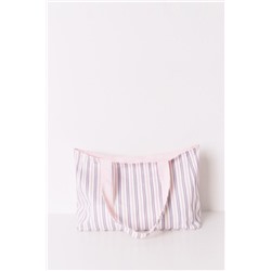 Bolso tote algodón print rayas