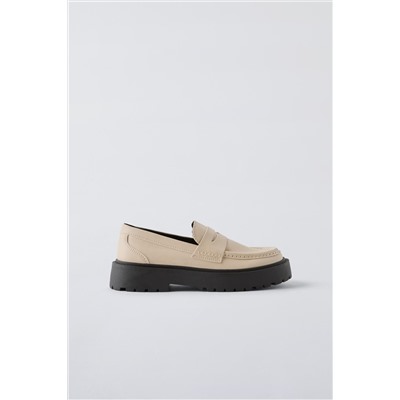 TRACK SOLE LOAFERS