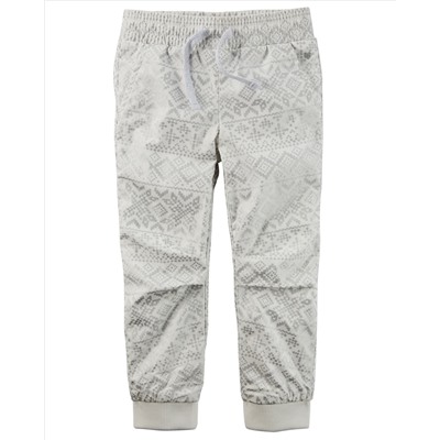 Fair Isle Poplin Joggers