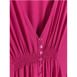 Midikleid aus Viskose