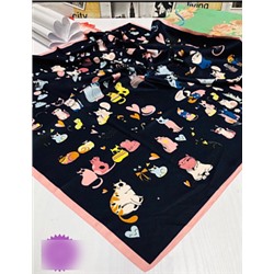 Платок женский с принтом - кошки (90*90 см.) арт. 250018