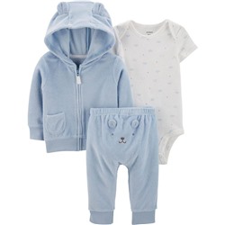 Carter's | Baby 3-Piece Terry Little Jacket Set