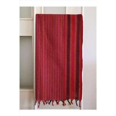 Melis Home, 5 Adet, Keşan Peştemal, Hamam Peştemali, 80x180cm, Kırmızı