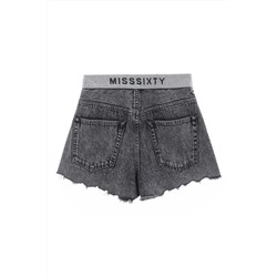 Short vaquero Gris