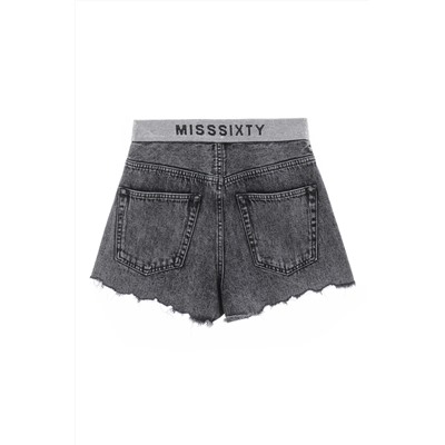 Short vaquero Gris