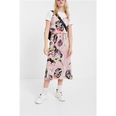 Vestido lencero con camiseta