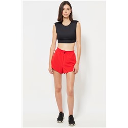 Short de running cintura alta - Rojo