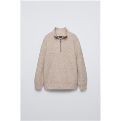QUARTER-ZIP KNIT SWEATER