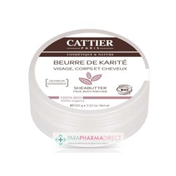 Cattier Beurre de Karité Visage, Corps et Cheveux BIO 100g