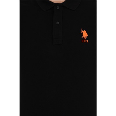 Erkek Siyah Basic Polo Yaka Tişört