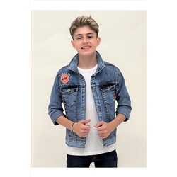 AHENGİM Kids Erkek Çocuk Kot Ceket Erkek Çocuk Ceket Ak22366123 1-2-10001166