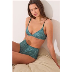Sujetador triangular microfibra animal print