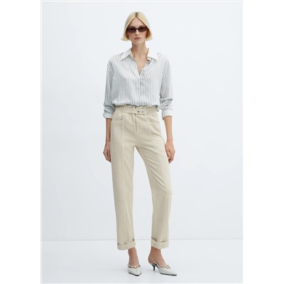 Jeans slouchy cintura goma