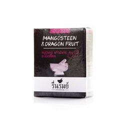 Натуральное тайское травяное мыло "Мангостин и питайя" от Reunrom 55 гр / Reunrom Herbal Soap Mangosteen & Dragon fruit 55g