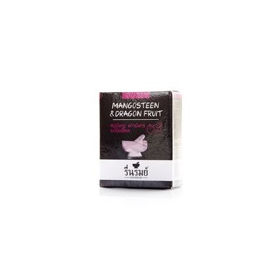 Натуральное тайское травяное мыло "Мангостин и питайя" от Reunrom 55 гр / Reunrom Herbal Soap Mangosteen & Dragon fruit 55g