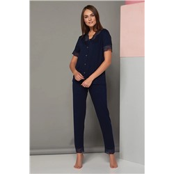 Sevim Kadın Lacivert Kadin Pijama Takım 11878