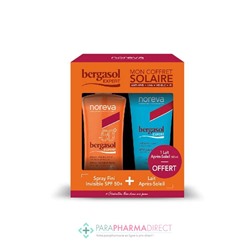 Noreva Bergasol Expert Coffret Spray Solaire SPF50+ 125ml + Lait Après-Soleil 100ml Offert