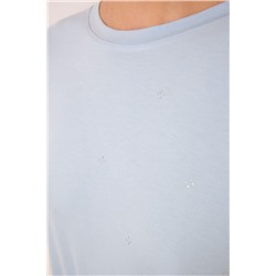 Pijama Capri viscosa brillos azul