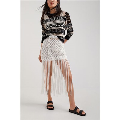 Jersey crochet semitransparente