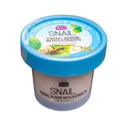 Скраб для лица с улиточной слизью и витаминами от Banna 100 мл / Banna Snail and Q10 facial scrub 100 ml
