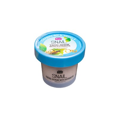 Скраб для лица с улиточной слизью и витаминами от Banna 100 мл / Banna Snail and Q10 facial scrub 100 ml